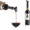 InnovaGoods Decanter Professionale Tappo Dispenser Aeratore per Vino 2 in 1, 0.02 kg, Silicone ABS, Nero