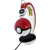 4Side Cuffie con filo per bambini, ideali per ascoltare Musica, Fantasia Pokemon Teen Ball - PK0445