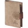 Woodland - portafoglio super-compatto con XXL tasche carte di credito per 18 carte fatte di appassionati non trattati