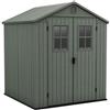 Keter Casetta da Giardino in Resina Keter Darwin 6x6 con Finestre Frontali Verde - K256878