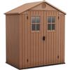 Keter Casetta da Giardino in Resina Keter Darwin 6x4 con Finestre Frontali Wood - K255777