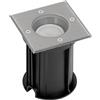 Faretto Carrabile Quadrato GU10 IP67 con Doppio Pressacavo
