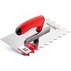 COMENSAL® Frattone Dentato 20 x 10 mm - Frattone in Acciaio Inox Dentato - Frattone in Acciaio Inossidabile - Frattone Dentata per Colla - Cazzuola Dentata in Acciaio Inox - Made in EU - 270 x 128 mm