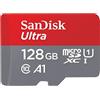 SanDisk 128 Go Ultra microSDXC carte pour Chromebook + adaptateur SD jusqu'à 140 Mo/s avec des performances applicatives A1 UHS-I Class 10 U1