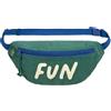 Lässig Marsupio in velluto a coste per bambini Borsa a spalla con tracolla regolabile/Mini Bum Bag Cord Fun ocean green