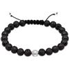 Paulo Fanello Bracciale intrecciato Uomo argento 925_argento quarzo rotonda