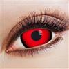 aricona Kontaktlinsen Aricona Farblinsen, lenti a contatto rosse opache Sclera Red da 17 mm per Halloween e Cosplay, lenti annuali con effetto speciale