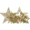 Christmas Decoration Set 4 Stelle Assortite Oro - Decoro Natalizio