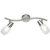 RL LIVE YOUR LIGHT Reality R80022007 Colmar Barra con 2 Spots, E14, Diffusori in Vetro Satinato