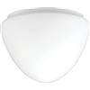 Westinghouse 8705240 Paralume Opal Frosted Mushroom Shade, Vetro, Bianco