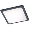 Trio Leuchten Trio 620160142 Plafoniera LED da Esterno, Alluminio, Acrilico Bianco, Antracite