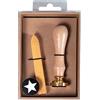 Rayher kit sigillo stella, ceralacca da sigillo oro, 12g, per lavori con carta, biglietti d'auguri, lettere, 29223616