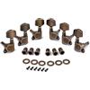 Alnicov Guitar Machine Heads String Tuning Pegs Tuner 3R3L per chitarra acustica o elettrica Bronzo