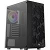 AEROCOOL Case Aerocool Hive ARGB v1 Midi-Tower FRGB Vetro Temperato Nero