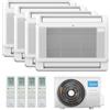 CLIMATIZZATORE QUADRI 9+9+12+12 CONSOLE MIDEA R-32 DC INVERTER M4OE-28HFN8-Q WI FI READY LINEA 2026 A++A+