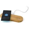 Caricatore wireless doppia posizione in bamboo Tatum personalizzate o neutre