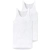 Schiesser Confezione da 2 Canottiere Senza Maniche - Originale a Costine Sottili, Oscurante, Bianco (Weiß (100-weiss), 2XL (Pacco da 2) Uomo