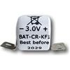 BATSÉCUR - Batteria di allarme Bat-CR-KF1 compatibile con Batt-CR/KF1 per telecomando Pyronix Keyfob MKII e KF4-WE(MK2) - 3V 170mAh LiMnO2