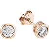 s.Oliver Orecchini a perno Orecchinida Donna in Argento sterling 925, con zirconi sintetici, 0,6 cm, color rosa, Forniti in confezione regalo per gioielli