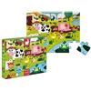 Janod - Puzzle tattile Bambini 20 Pezzi "Gli animali della fattoria"- 7 Pezzi in Tessuto - Gioco Educativo e Sensoriale - Tattile, Sviluppo Motricità fine e Concentrazione - Da 2 anni in Su, J02772