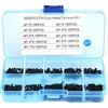 Walfront 1000Pz Viti Autofilettanti Kit Assortimento Viti a Testa Bombata Piccola in Acciaio Inossidabile con Scatola Portaoggetti Nero M1 M1.2 M1.4 M1.7