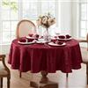 Elrene Home Fashions Tovaglia damascata, in poliestere, mirtillo rosso, 170 cm rotonda