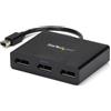 StarTech.com Adattatore multi monitor a 3 porte - Mini DisplayPort a DisplayPort MST Hub, doppio 4K 30Hz e 1x 1080p - Splitter