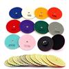 Yuhtech Dischi Diamantati Per Lucidare, 12 Pcs 3 Pollici 80mm Set di Tamponi per Lucidatura Diamante Lucidatura Pad per Granito in Pietra di Cemento Ceramica