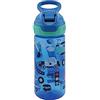 Nuby - Biberon Flip-It con Beccuccio Morbido - Bicchiere Antigoccia per Bambini con Manico Pratico - Lavabile in Lavastoviglie - Ideale per l'Asilo e la Scuola - Blu - 540 ml