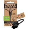 Zlideon Kit Riparazione Cerniere in Plastica - 1 pz, Nero (L/5) | Cursore di Ricambio Istantaneo per Zip di Abbigliamento per Bambini, Abbigliamento Sportivo, Copripiumini | Prodotto in Germania