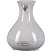 SIXTOL Vulcan Aroma Diffusore grigio chiaro legno 350 ml | Umidificatore ad ultrasuoni | Per umidificare e profumare casa, camera da letto, ufficio, aromaterapia, per oli essenziali