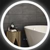kleankin Specchio Bagno con Luci LED Regolabili, Controllo Touch e Design Antiappannamento,in vetro spesso, struttura in metallo Ø60 cm| Aosom Italy