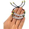 Svitlana Mykhed 1 Bracciale personalizzato con nome MOUSSA messaggio, iniziale, logo (reversibile, personalizzabile) uomo, donna, bambino