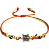 Svitlana Mykhed Bracciale personalizzato TARTARUGA MARINAIO TURTLE SPIAGGIA MARE OCEANO Perline tibetane. Cordone di raso. Gioielli su misura per uomo, donna, bambino Fatti a mano