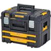 DEWALT DWST83395-1 , TSTAK COMBO II+IV - Combinazione unità porta elettroutensili TSTAK II + unità doppio cassetto TSTAK IV SPESSORE MATERIALE: 2,8 mm. MISURE: 440x332x326 mm. MAX VOLUME DI CARICO: 21.5 L