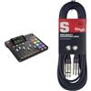 RØDE RØDECaster Pro II Soluzione di produzione all-in-one RØDE RØDECaster Pro II per i podcast & Stagg Cavo da microfono a mixer SMC6 da 6 metri XLR (m) -XLR (f), nero