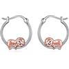 VONALA - Orecchini a cerchio in argento Sterling 925, Bulldog francese/gatto nero, gioielli per donna e ragazza