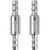 hongmo Set di Valvole di Non Ritorno in Acciaio Inox per Acquario, 2 Pezzi, 3.6mm, Tubo dell'Aria & Impianto CO2, Adatto per Tubi d'Aria da 4-6mm
