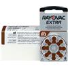 Rayovac Extra 312, 80 batterie per apparecchi acustici, ad alta potenza, batterie zinco-aria, 10 blister, marrone, 312AUX-8XEMF-10