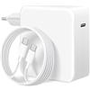 LTBSTOYE Caricabatteria da 96W per Mac Book Pro, compatibile con Mac Book Pro 13/14/15/16 pollici, Mac Book Air 2021/2020/2019/2018, iPad Pro 12.9/11, cavo USB C a C 2M/6.6FT
