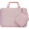 MOSISO 13.3 Pollici Custodia Borsa, 13-13.3 Pollici Porta PC Laptop Compatibile con MacBook Air/Pro 13 / Pro 14, HP Dell ASUS, Borsa Computer Neoprene Maniglia&Borse Piccola Staccabile, Rosa