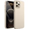 JETech Cover Silicone per iPhone 12 PRO Max 6,7 Pollici, Protettiva per Tutto Il Corpo Morbida al Tatto, Custodia Antiurto con Fodera in Microfibra (Oro)
