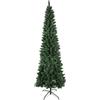 Megashopitalia Albero di Natale Slim Pino Verde 180CM Superfolto Realistico Apertura Ombrello 53cm diametro (Verde)