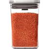 OXO POP Contenitore, piccolo, sezione quadrata, altezza ridotta, 1 l