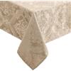 Threadmade Elrene - Tovaglia damascata, Poliestere, Tortora, 60 x 84 Oblong