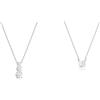 Swarovski Pendente Attract Trilogy, Rotondo, Bianco, Placcato rodio & Collana Attract, Taglio tondo, Bianca, Placcato rodio