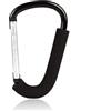 BeiLan Buggy Ganci Moschettone, Passeggino Carrozzina, Passeggino clip, alluminio custodia supporto, Stroller Hooks,16 * 10cm(6.3*3.9)