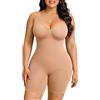 FeelinGirl Body Contenitivo Modellante Donna Bodysuit Snellente Intimo Smeless Shapewear Spallino Regolabile Marrone moka XL/XXL