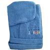 MARTA MARZOTTO Accappatoio Bambino con Cappuccio 100% Cotone Ideale Sport 8/10 Anni Colore Blu