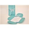 Generic Partecipazione matrimonio SUSY a tema farfalle in carta perlata Tiffany - 10 pezzi